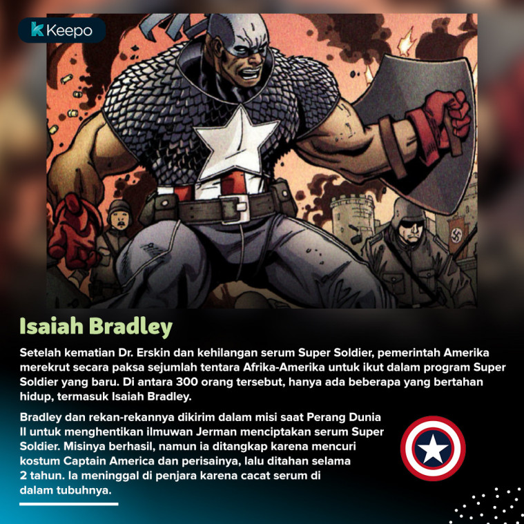 Sosok Captain America selain Steve Rogers di komik Marvel