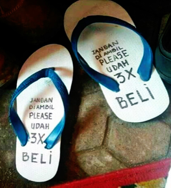 sandal anti maling saat tarawih