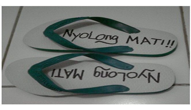 sandal anti maling saat tarawih