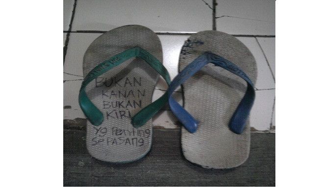 sandal anti maling saat tarawih