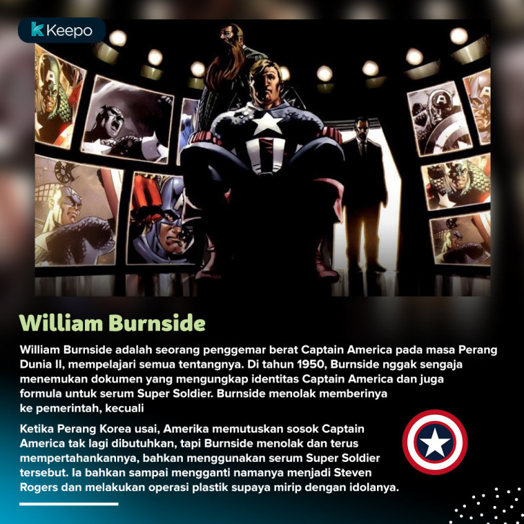 Sosok Captain America selain Steve Rogers di komik Marvel