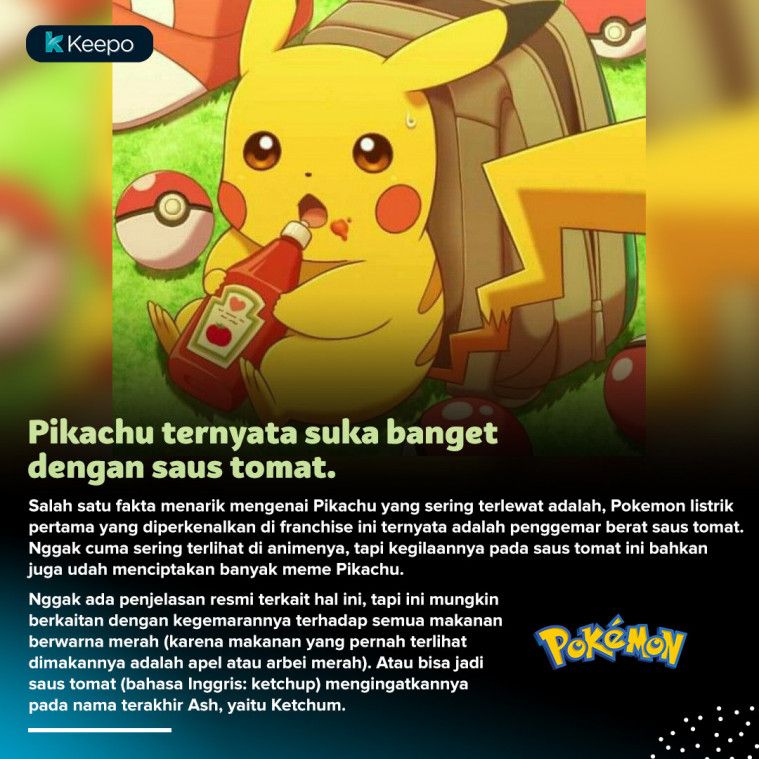 fakta menarik pikachu