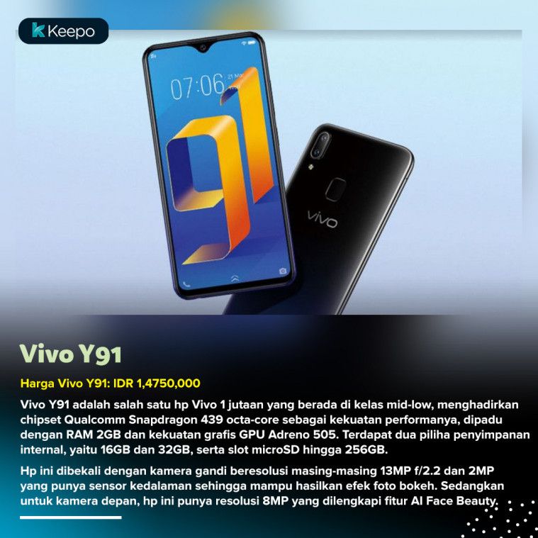 6 HP Vivo 1 Jutaan Terbaik 2019 Anti Murahan