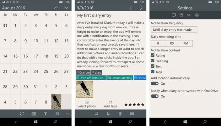 Aplikasi Diary dan Jurnal Diarium