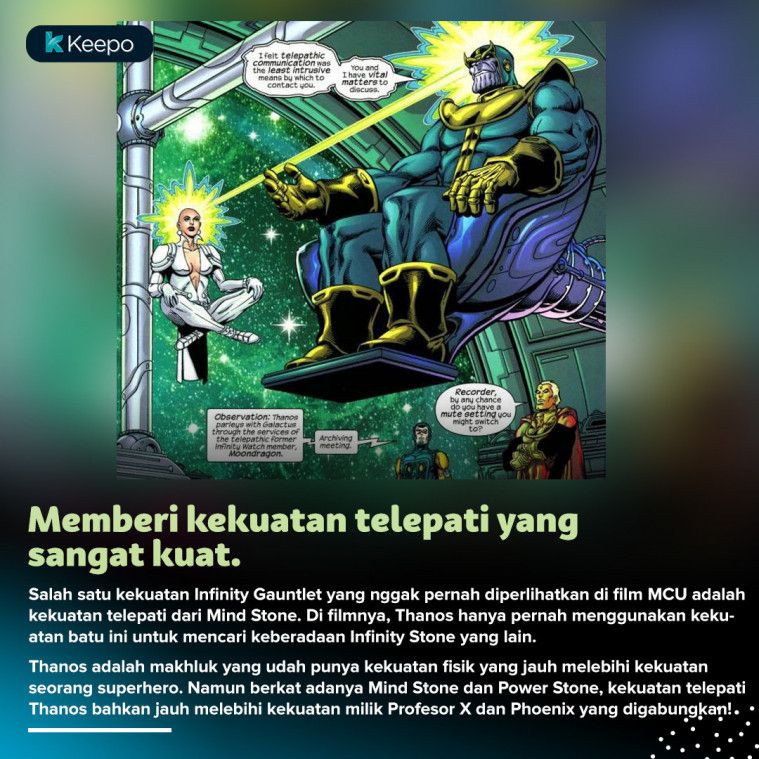 7 Kekuatan Infinity Gauntlet yang Tak Diperlihatkan di Film