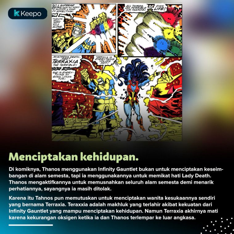 7 Kekuatan Infinity Gauntlet yang Tak Diperlihatkan di Film