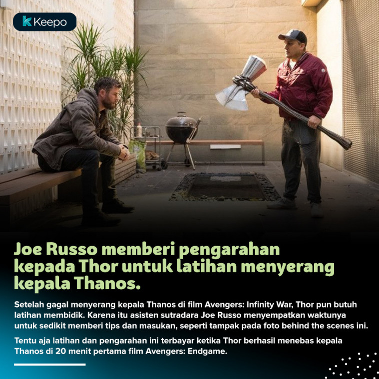 9 Momen Foto Behind the Scenes Film Avengers: Endgame