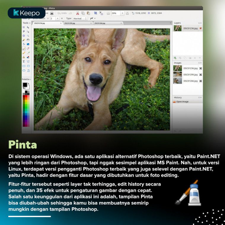 6 Aplikasi Pengganti Photoshop Terbaik untuk Linux