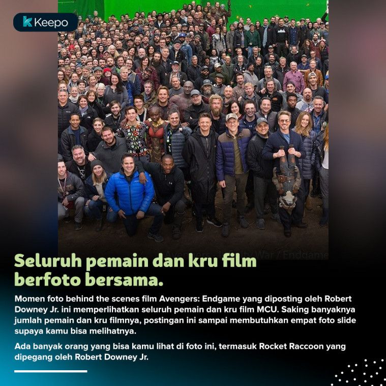9 Momen Foto Behind the Scenes Film Avengers: Endgame