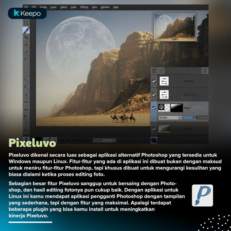 6 Aplikasi Pengganti Photoshop Terbaik untuk Linux