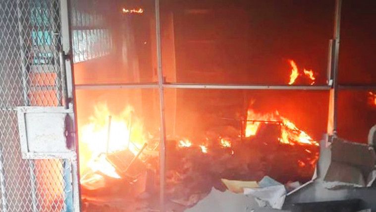 Tolak Sidak Narkoba, Lapas Langkat Dibakar Para Napi