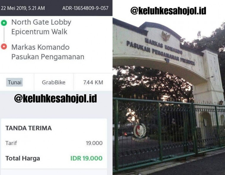 Ojek online dan paspampres