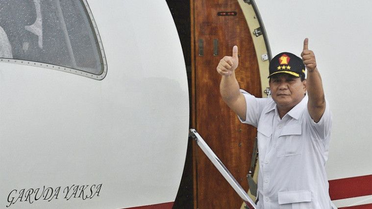 Prabowo Subianto Terbang ke Dubai bersama Anggota Parlemen Rusia