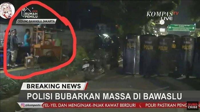 Ilustrasi berjualan saat demo
