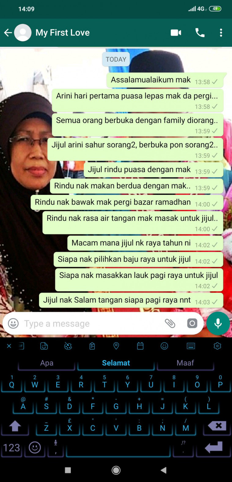 Anak kangen ibunya