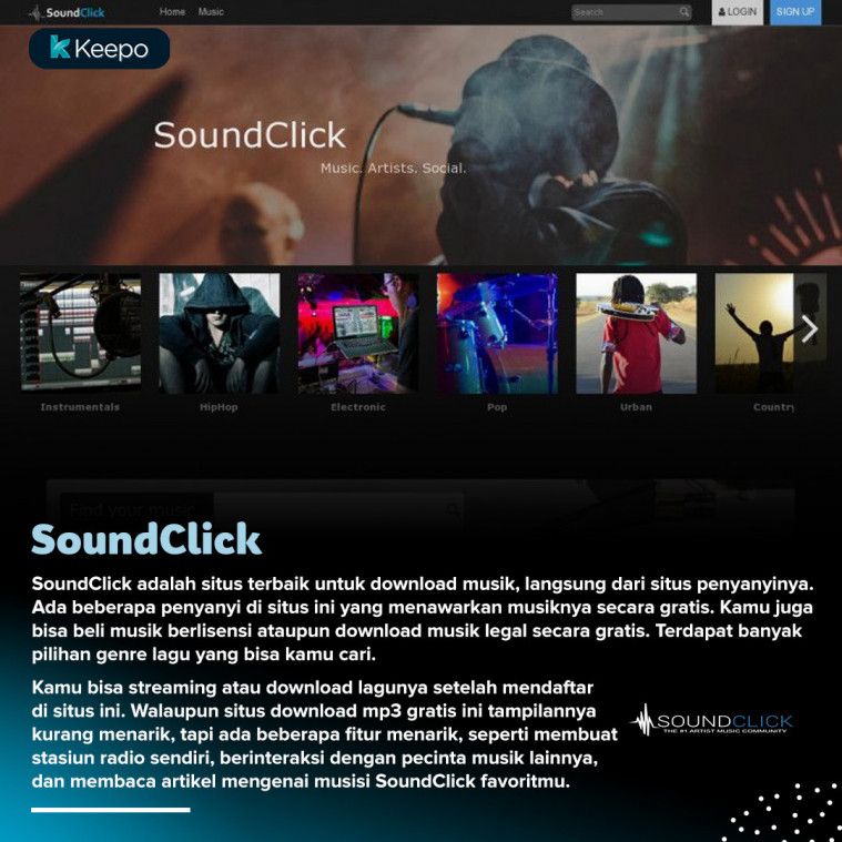 Download mp3 gratis. SOUNDCLICK главное меню жанров. SOUNDCLICK.