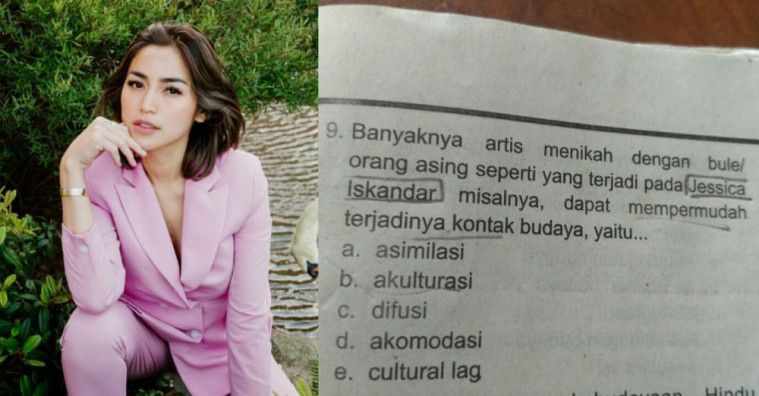 artis masuk soal ujian