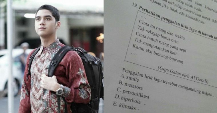 artis masuk soal ujian