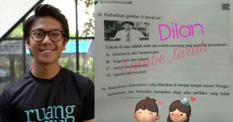 artis masuk soal ujian