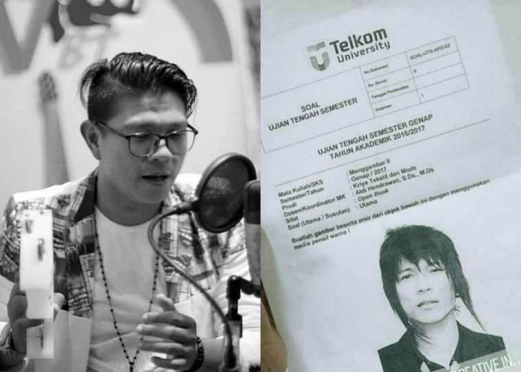 artis masuk soal ujian