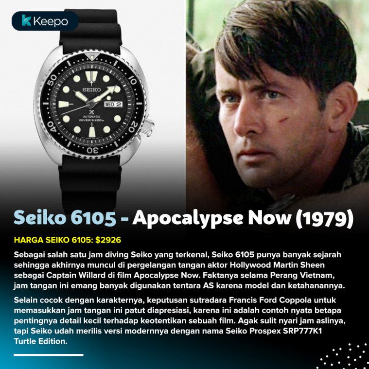 7 Jam Tangan Terkenal yang Muncul di Film Hollywood