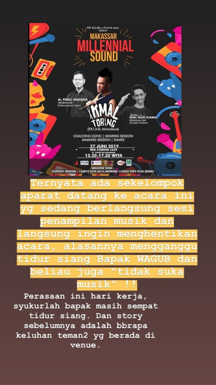 Acara musik 'Makassar Millennial Sound'