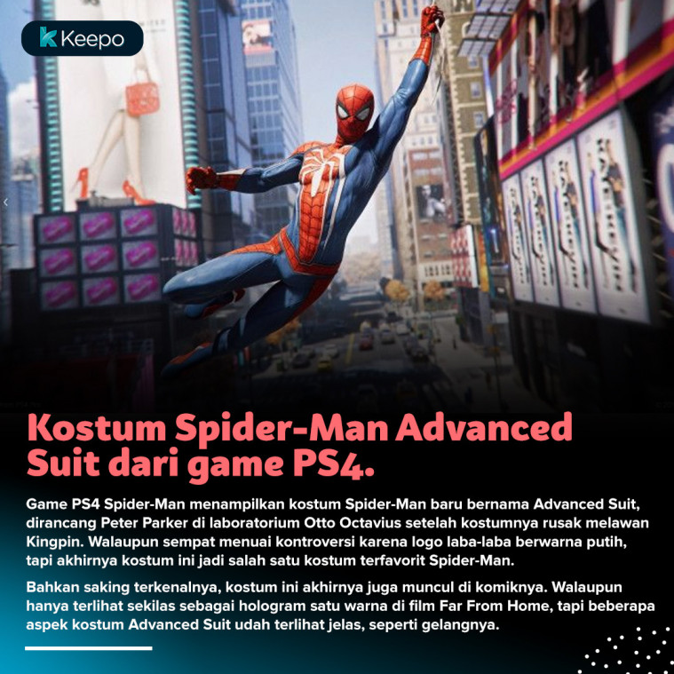 Kostum Spider-Man yang Terlihat Sekilas di Far From Home