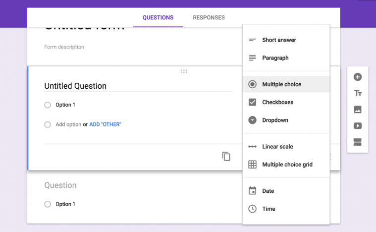 How To Create A Table In Google Forms