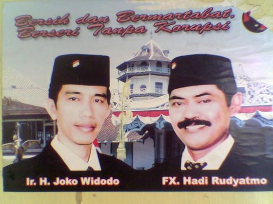 Jokowi dalam gelaran Pilkada Solo 2010