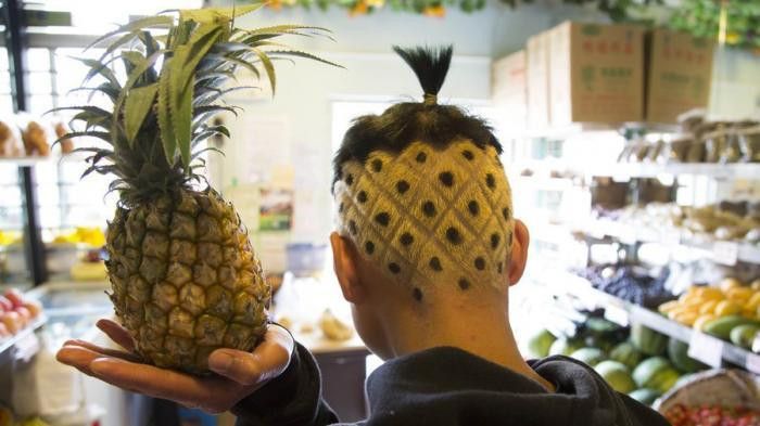 Gaya rambut si Penjual Nanas