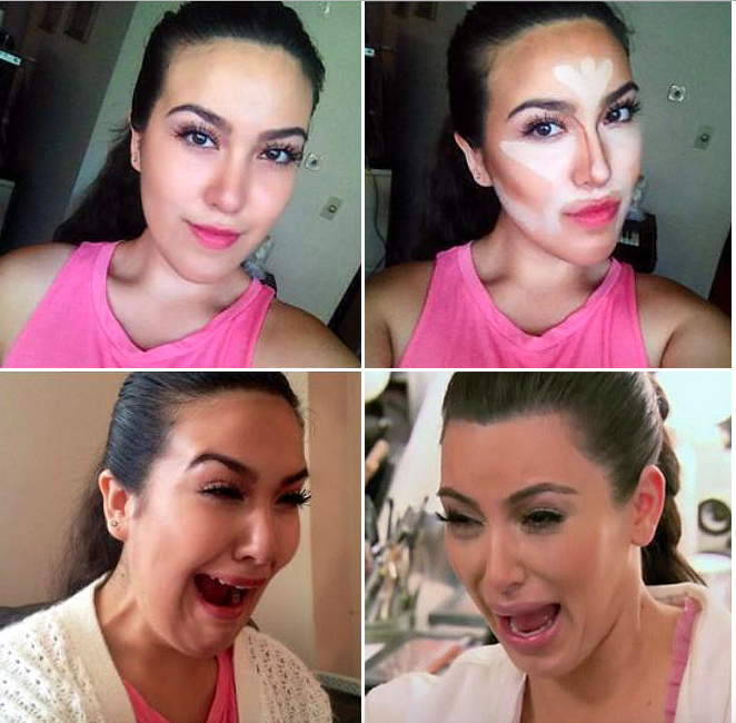 transformasi makeup lucu