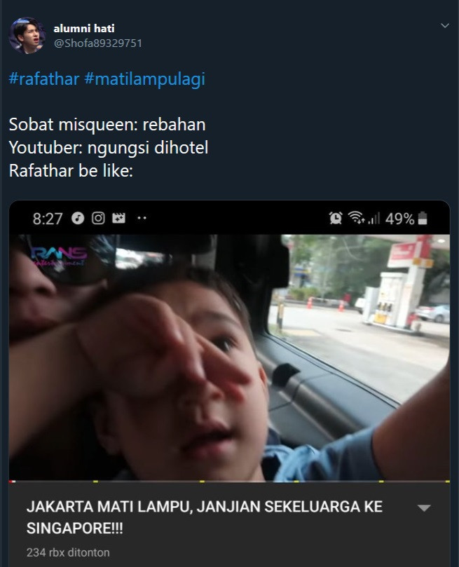 Rafathar ngungsi ke Singapura.