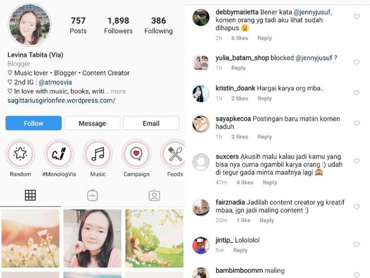 Mencuri karya Jenny