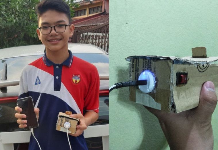 Powerbank sederhana dari sang adik