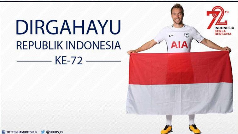 'DIrgahayu Indonesia' Muncul Saat Pertandingan Tottenham di Liga Inggris