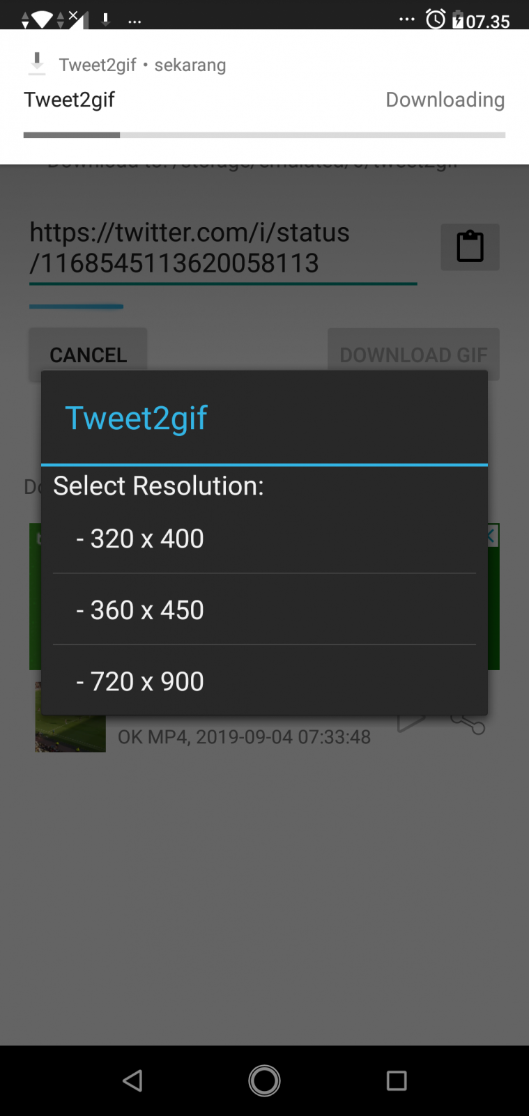 twitter download cideo