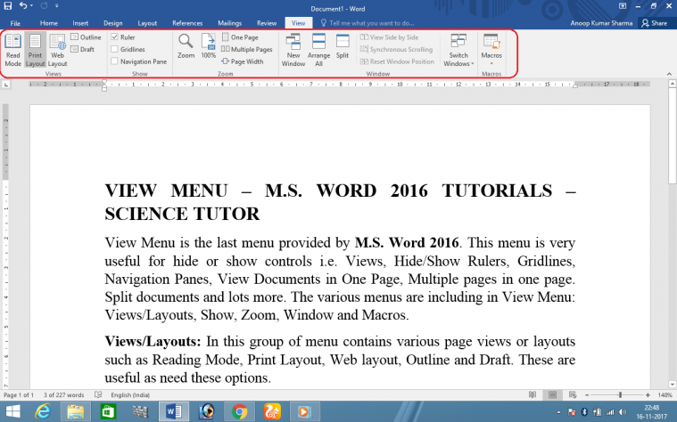 cara bikin laman Word
