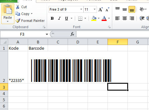 cara membuat barcode 8