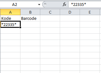cara membuat barcode 5
