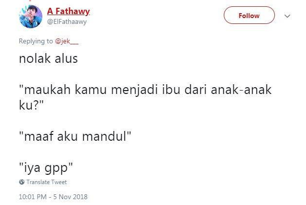 ditolak gebetan