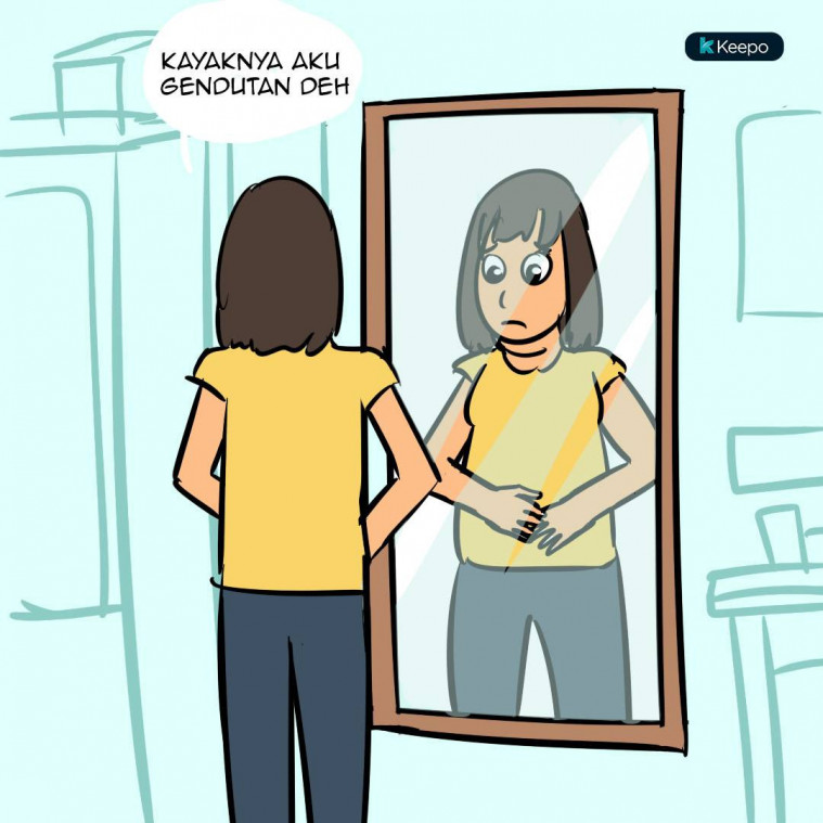 merasa gendut saat datang bulan