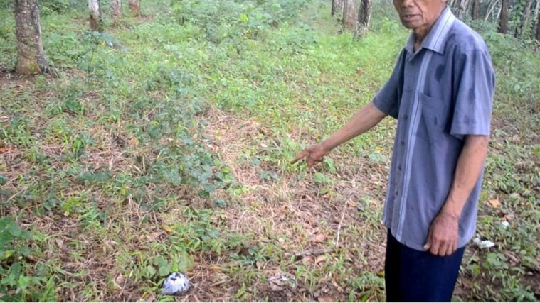 Salah satu titik makam di Tanah Kafir.
