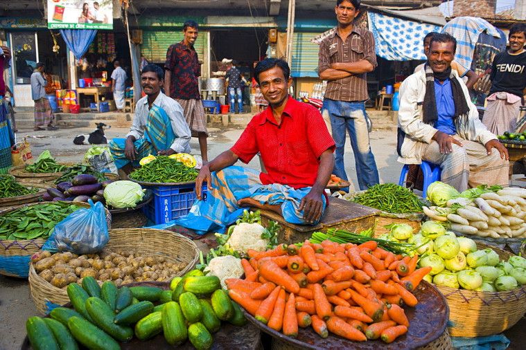 Ilustrasi penjual sayur