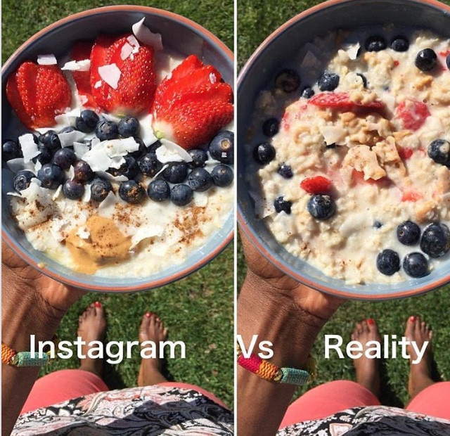instagram vs realita