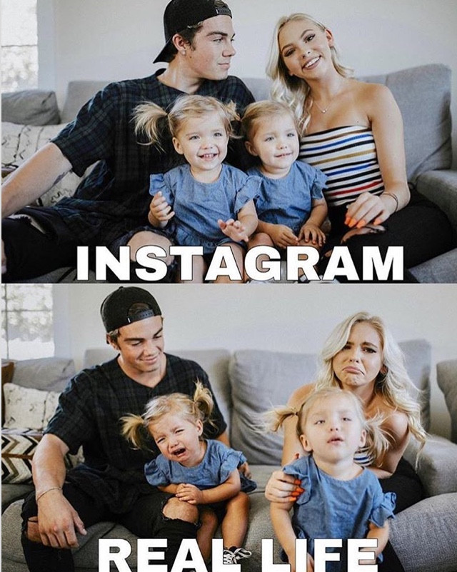 instagram vs realita