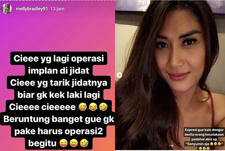 Melly Bradley dan Lucinta Luna