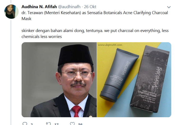 Netizen Ini Samakan Para Menteri Jokowi dengan Produk Skincare