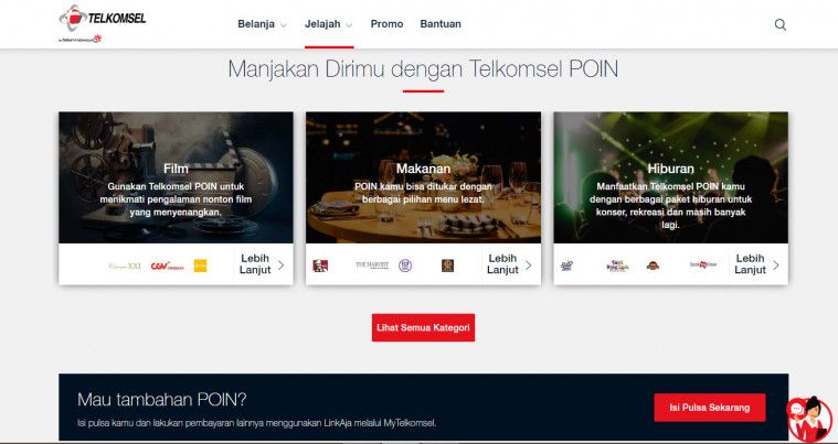 cara mendapatkan poin Telkomsel