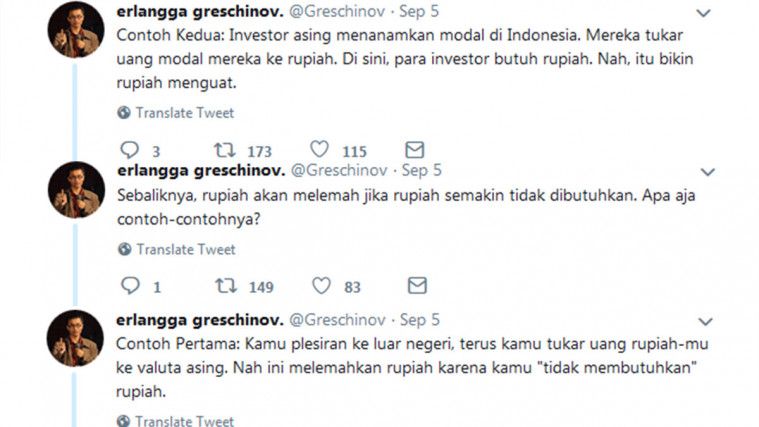 Penyebab Rupiah melemah