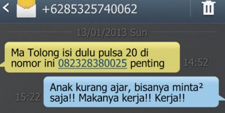 Balasan SMS penipuan paling kocak